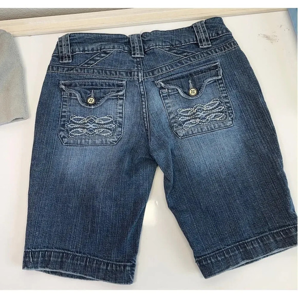 NoBo No Boundaries Womens Juniors Size 5 Medium Wash Blue Jean Shorts - Picture 10 of 14